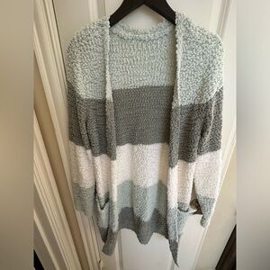 Soft green ombré cardigan size medium